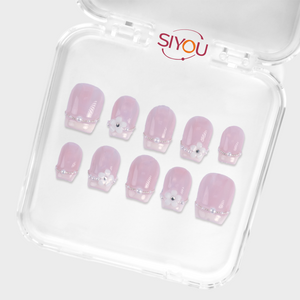 SIYOU Pearl Brunch press-on nails case view