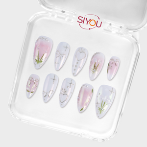 SIYOU Garden Whisper press-on nails case view
