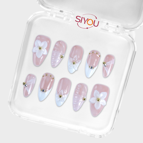 SIYOU Blossom Brunch press-on nails case view