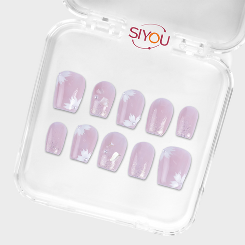 SIYOU Petal Haze press-on nails case view