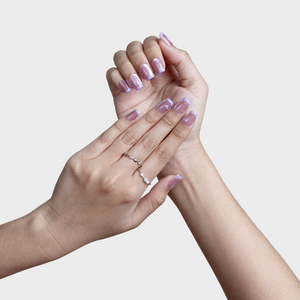 SIYOU Violet Reverie press-on nails styled view