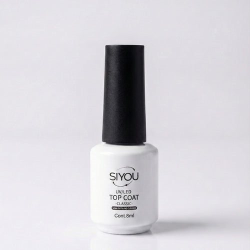 SIYOU UV LED Top Coat no-cleanse formula for gel nails - bottle front