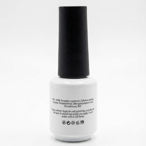 SIYOU glossy no wipe top coat for press-on nails - back label with ingredients