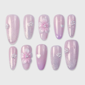 SIYOU First Blush press-on nails front view