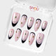SIYOU Midnight Star press-on nails angle view