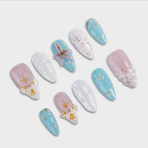 Cabana press-on nails by SIYOU NAILS