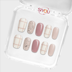 Cardigan press-on nails by SIYOU NAILS