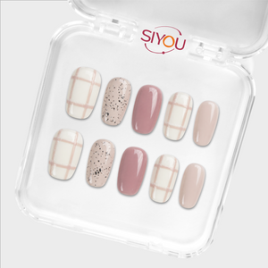 Cardigan press-on nails by SIYOU NAILS