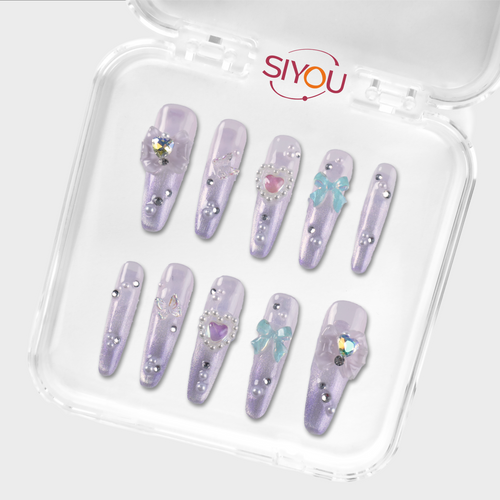 Confetti Cake press-on nails by SIYOU NAILS