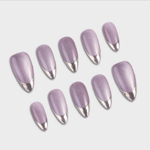 Cream Soda press-on nails by SIYOU NAILS