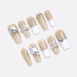 CRYSTAL COFFIN FRENCH - SIYOU NAILS