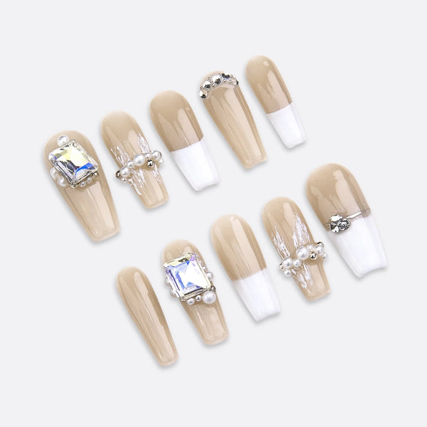 CRYSTAL COFFIN FRENCH - SIYOU NAILS
