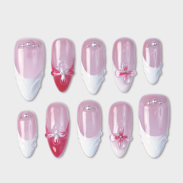 SIYOU Love Letter press-on nails front view