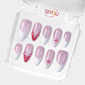SIYOU Love Letter press-on nails angle view