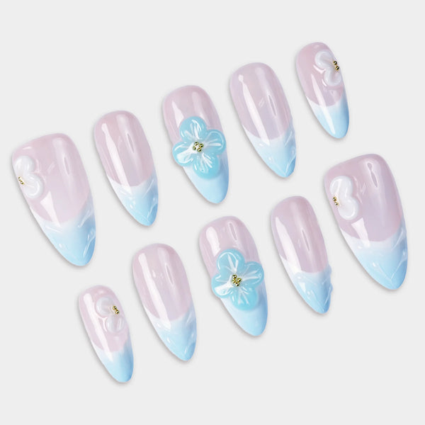 SIYOU Cloud Drift press-on nails detail view