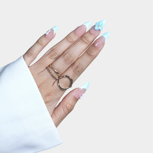 SIYOU Cloud Drift press-on nails close-up