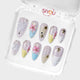 SIYOU Starlight Meadow press-on nails angle view