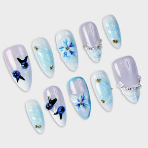 SIYOU Ink & Frost press-on nails detail view
