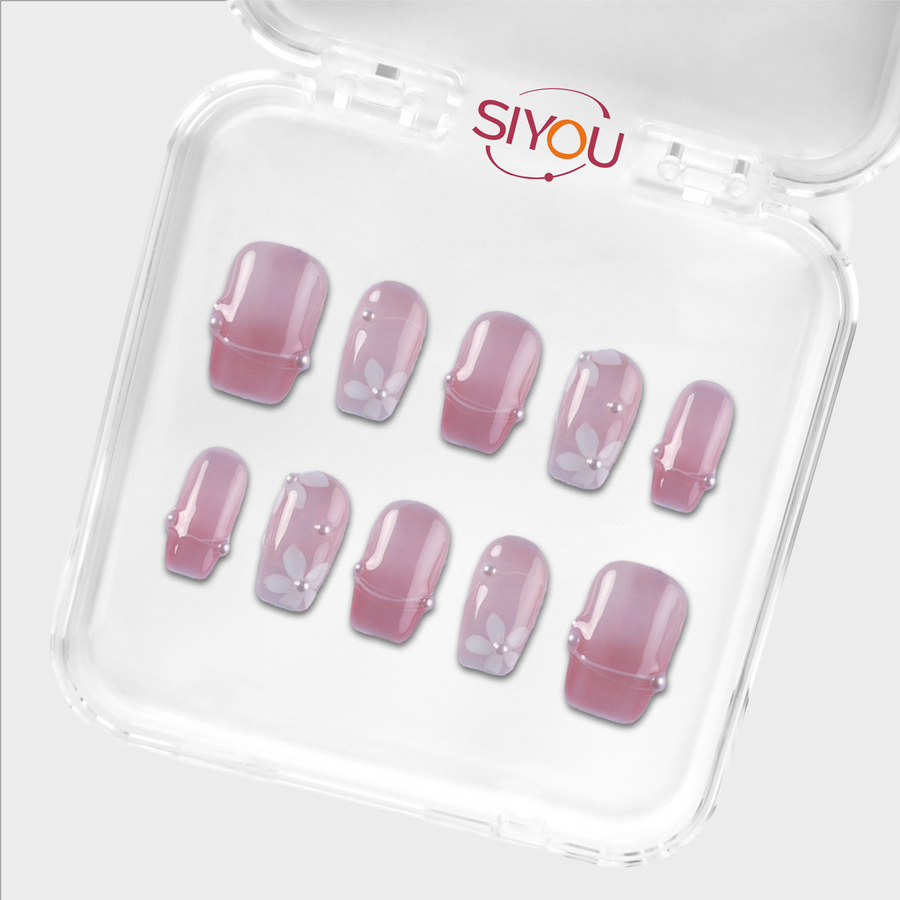 Honeymoon press-on nails by SIYOU NAILS