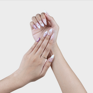 Lilac Frosting press-on nails by SIYOU NAILS