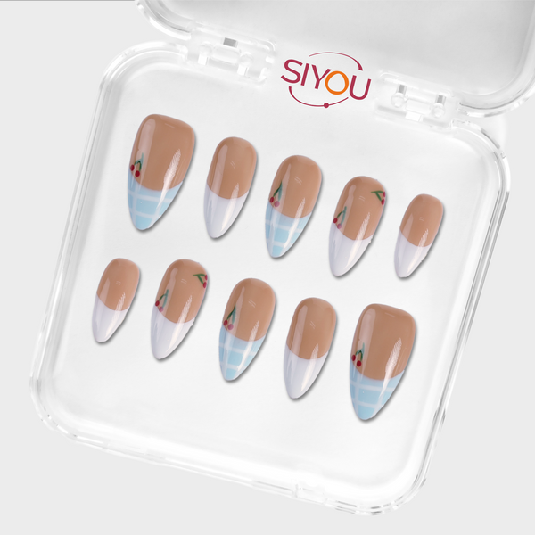 Mahogany press-on nails by SIYOU NAILS
