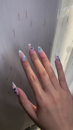 Blue Botanica — SIYOU press-on nail set