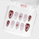 Quicksilver press-on nails by SIYOU NAILS