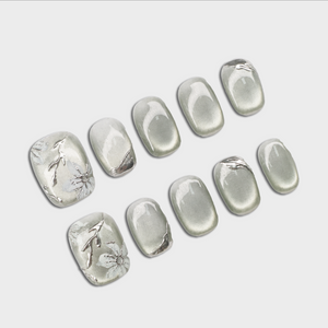 Steel Magnolia press-on nails by SIYOU NAILS