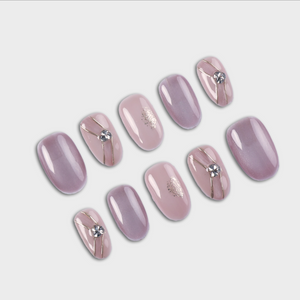 Velvet Hour press-on nails by SIYOU NAILS