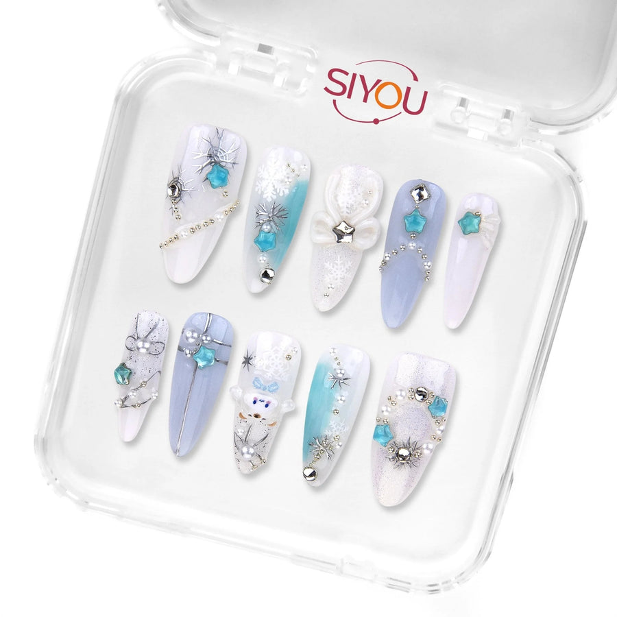 WINTER STARS GLOW - SIYOU NAILS